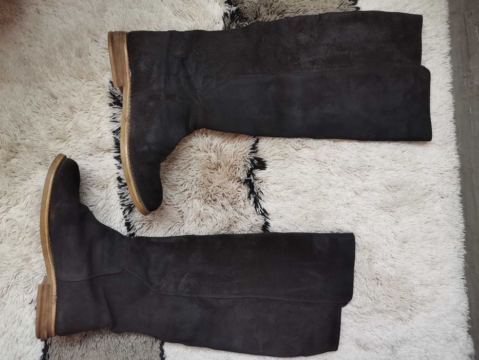 Daris ботуши, черни, естествен велур