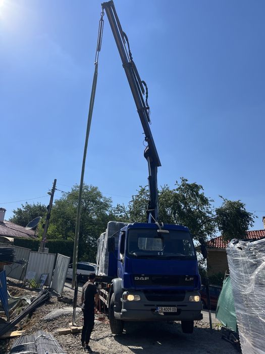 Камион с кран Транспорт