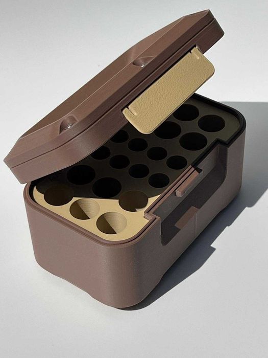 Organizator baterii AA + AAA Overland storage dual size EDC camping travel box | airsoft | tactical | pescuit