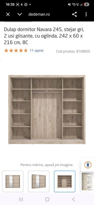 Dulap dormitor,  Dresing