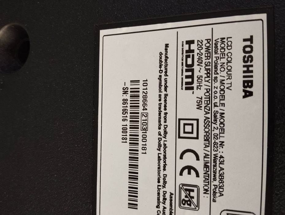 Toshiba 43 инча смарт