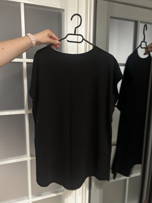 Bluză negru cu mov, design modern