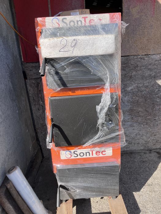 CAZAN OTEL combustibil solid SONTEC-29 kW/Ventilator in pret-Centrala