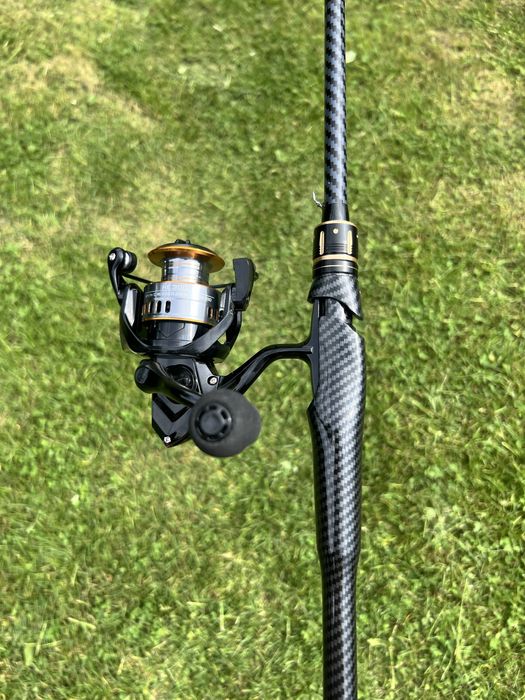 Combo (lanseta+ mulineta) spinning nou, 1.80m 5-28g/ știucă, șalău, avat