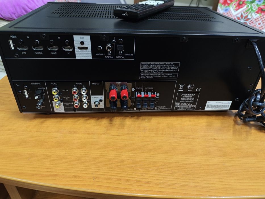 Amplificator reciever pioneer vsx423 cu telecomanda