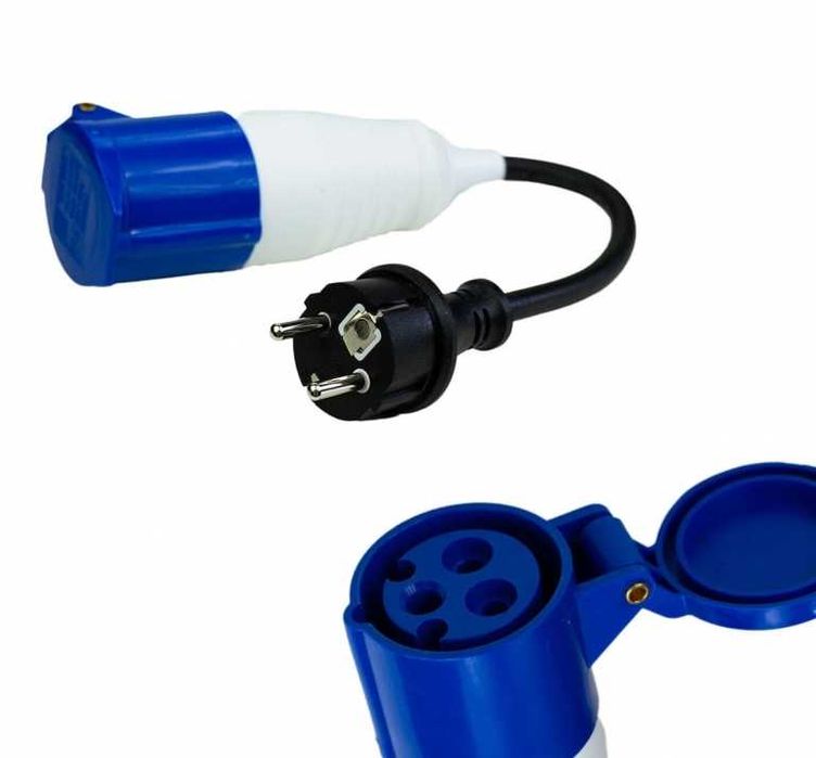 Преходник евробукса за каравана куплунг захранване Адаптер за кемпер