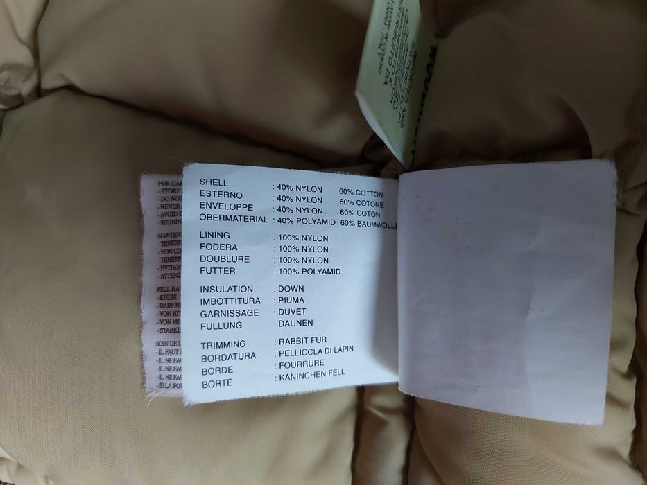 Дамско пухено яке Woolrich със заешки косъм - размер S