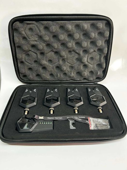 Сигнализатори DELPHIN Tecton 4+1 Set Bait Alarm / ЧИСТО НОВИ
