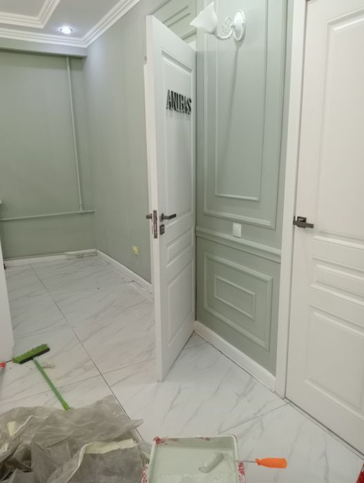 Ремонт стен под обои в Караганде.