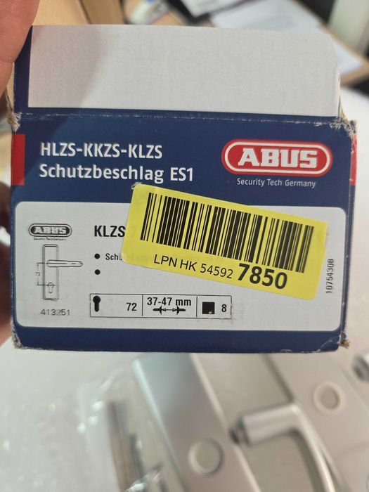 2 buc Manere Cu Sild Usa Intrare Abus 72/250 Mm, Pentru Cilindru, Argintiu Galben