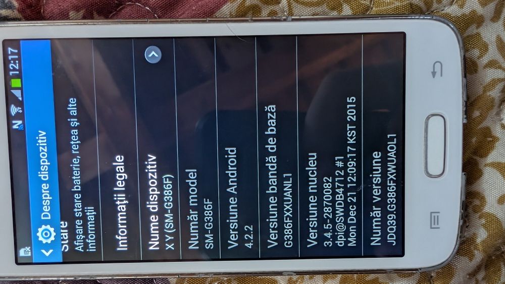 Samsung Galaxy Core Prime 4g (SM-G386F).