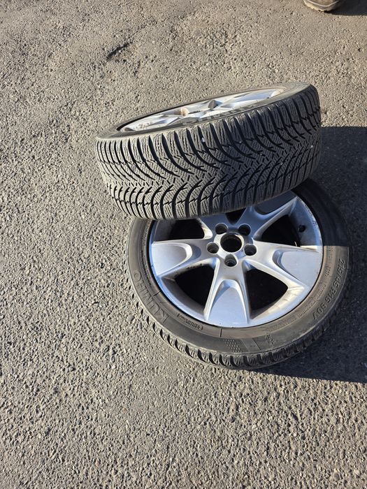 Set 4 Jante Aliaj 16" + Anvelope Iarnă Kumho 215/45 R16 – Stare Foarte Bună