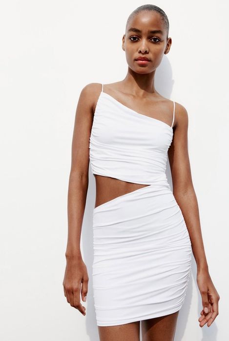 Много стилна Бяла рокля Зара/Zara