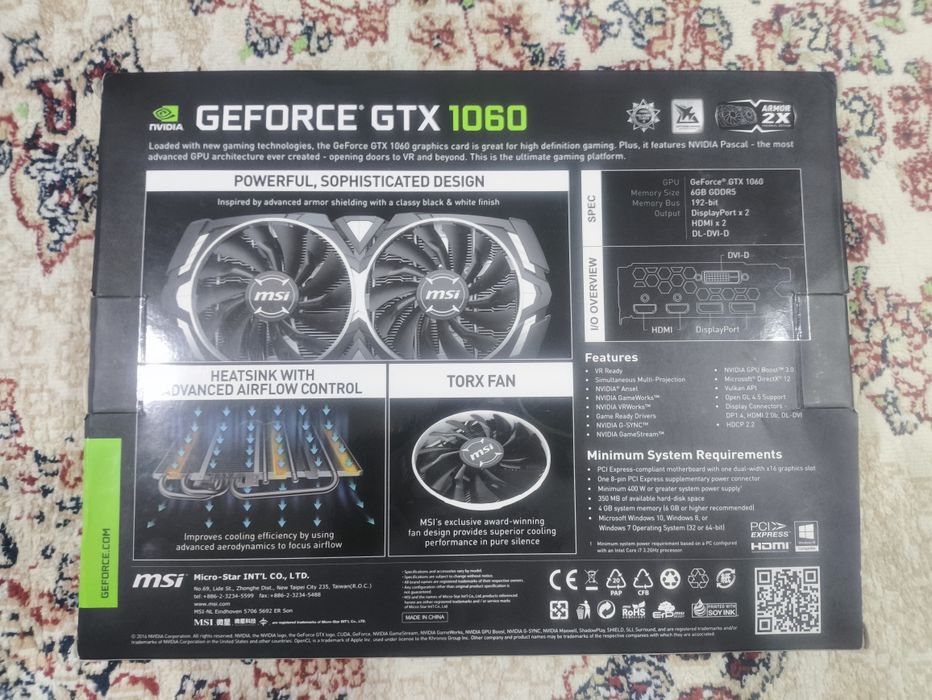 GTX 1060 6 GB Armor