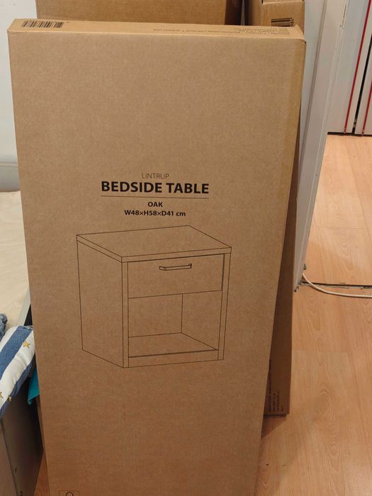 Комплект мебели Lintrup JYSK, спалня, матрак, гардероб, шкафчета