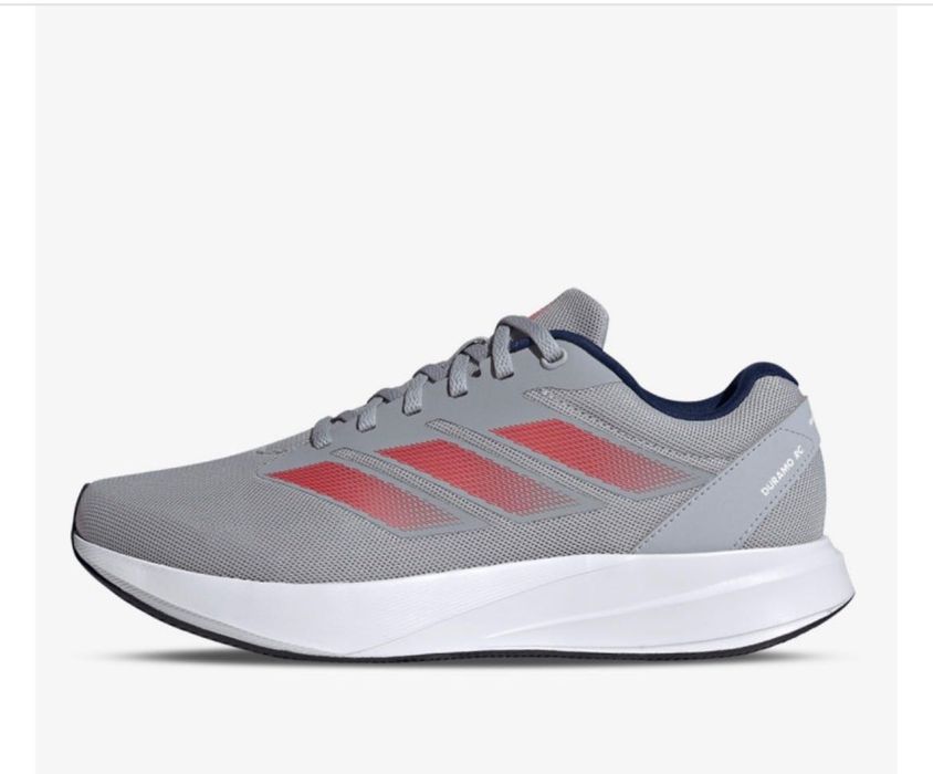 Adidas Duramo RC U, Halo Silver / Pure Ruby / Dark Blue.