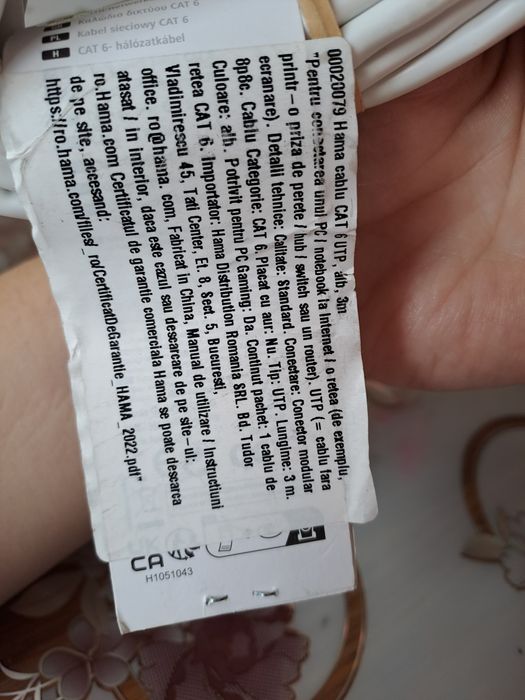Cablu internet Hama