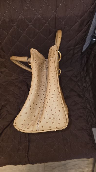 Geantă damă din piele de struț Elegance Paris