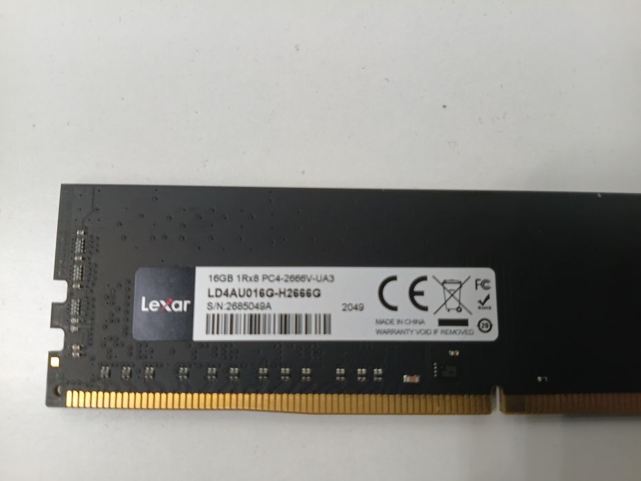 DDR4 LEXAR 16GB 2666