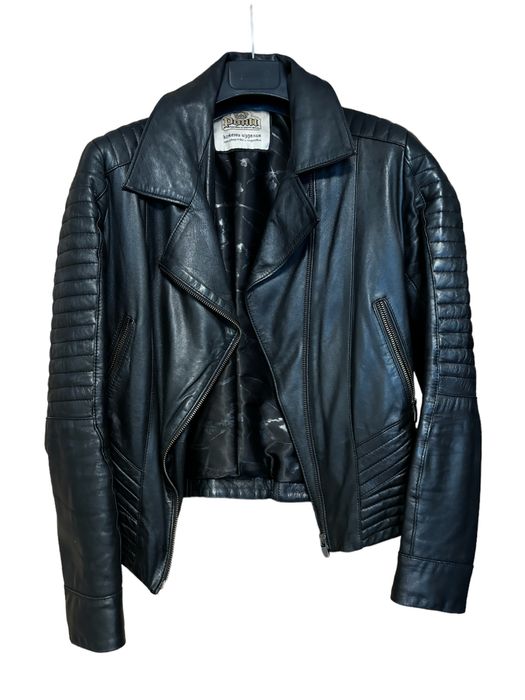 Продавам черно кожено яке - естествена кожа