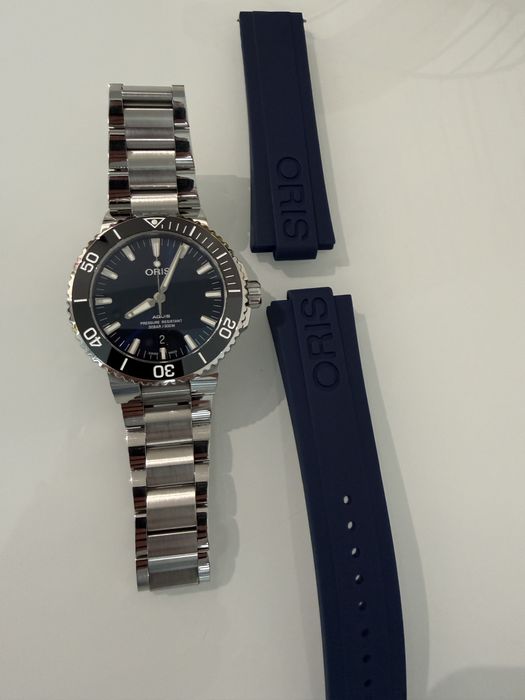 Oris Aquis 43.5 Blue Dial Full Set / Timeland“,