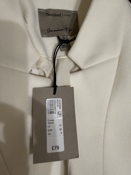 Палто бяло- ново от Англия