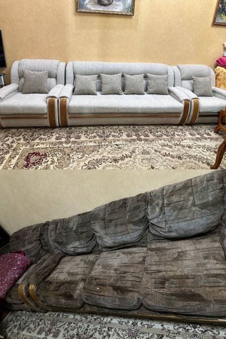 Реставрация мягкий мебели