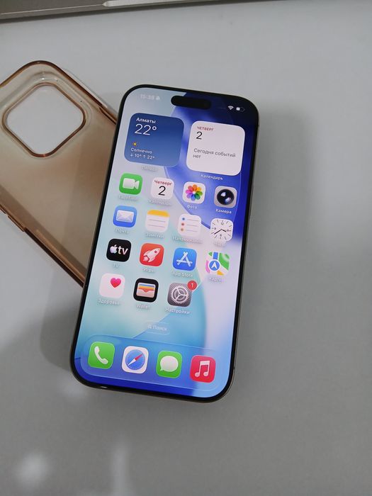 Iphone 16 Pro, 256 гб, АКБ 92%, цвет серый, в хорошем состоянии