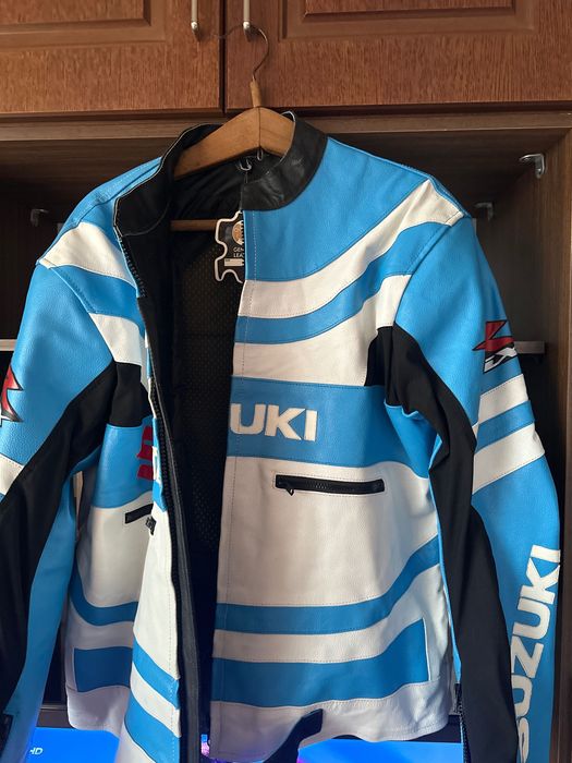 Яке с протектори за мотори Suzuki кожа 4xl оригинално