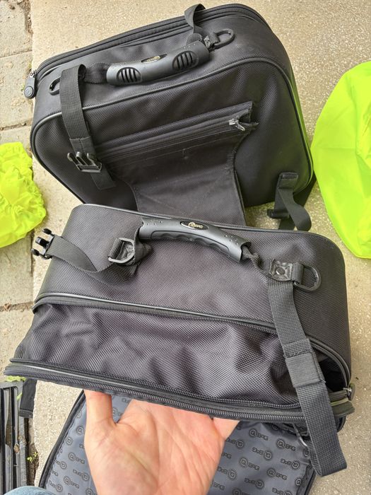 Set genti moto laterale, Qbag, textil.