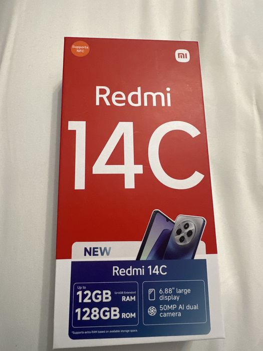 Vand REDMI 14C  12 GB. 128 GB NOU CU GARANTIE 24 luni