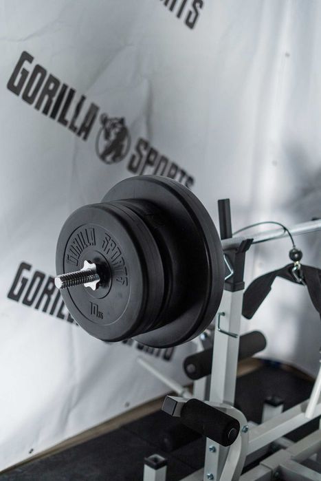 Banca Multifunctionala Fitness + Set Greutăți 140 Kg 30/31 MM