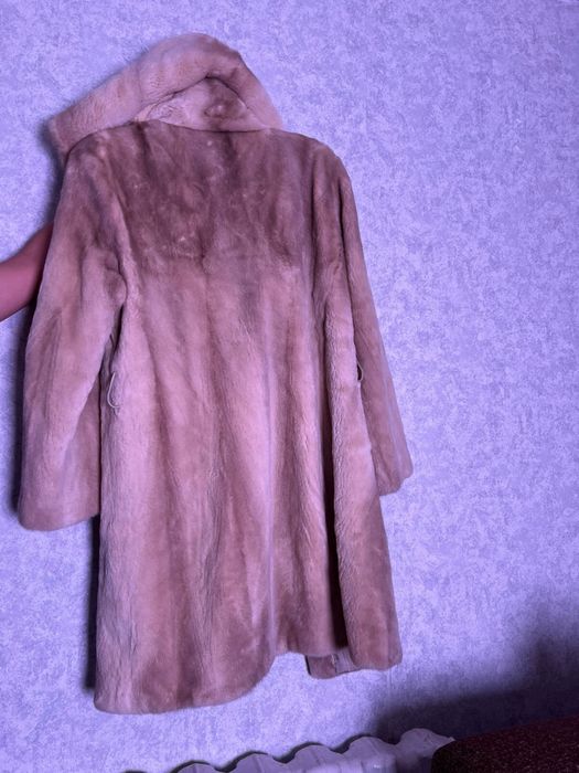 Шубка норка с капюшоном