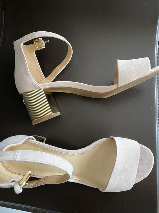 Дамски летни обувки цвят пудра