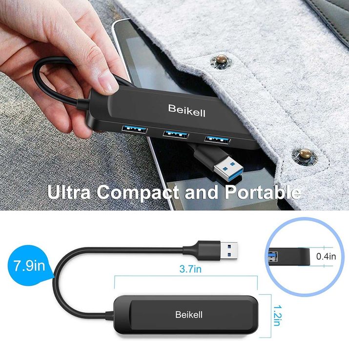 USB 3.0 хъб, Beikell USB хъб за данни 4 порта високоскоростен