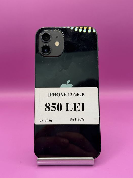 IPHONE 12 64 GB bat 80 % •Matei Amanet Margeanului•2513