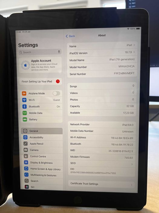 Apple iPad 10.2-inch 32GB (generatia 7, wifi si cellular)