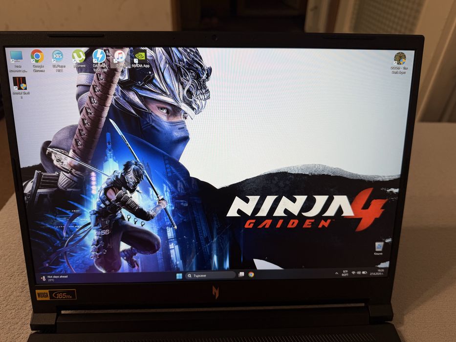 Продавам геймърски лаптоп Acer Nitro V 16 (ANV16-71) RTX 4060  i7-14650HX | 32GB DDR5 | С Гаранция