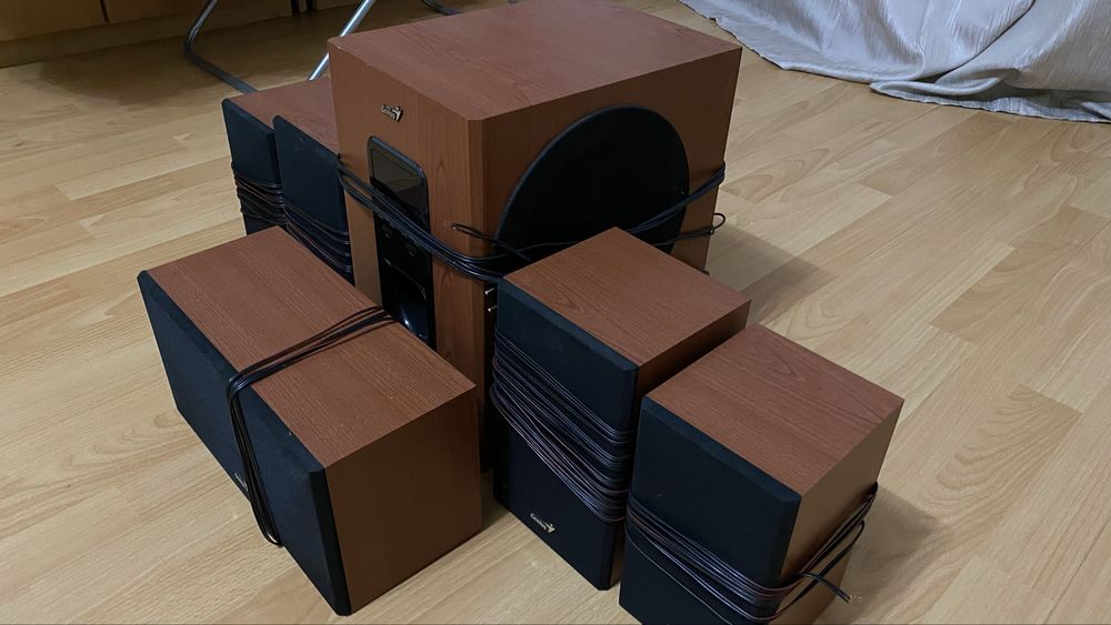 Sistem audio Genius 5.1 cu subwoofer – funcțional, complet