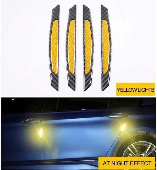 Светлоотразителни предупредителни стикери от въглеродни влакна, устойч