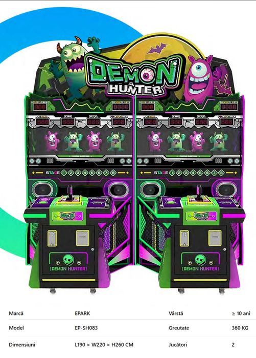 Aparat arcade pentru gaming indoor - racing,shooting,adventure,console