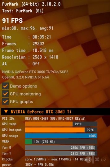 Видеокарта Asus TUF Gaming Nvidia GeForce RTX 3060Ti
Не