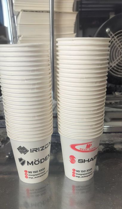 Одноразовая стаканы вашим логотипом bir martalik stakanlar