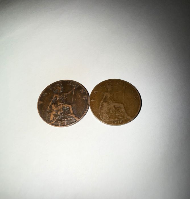 Британски монети 1917,1918