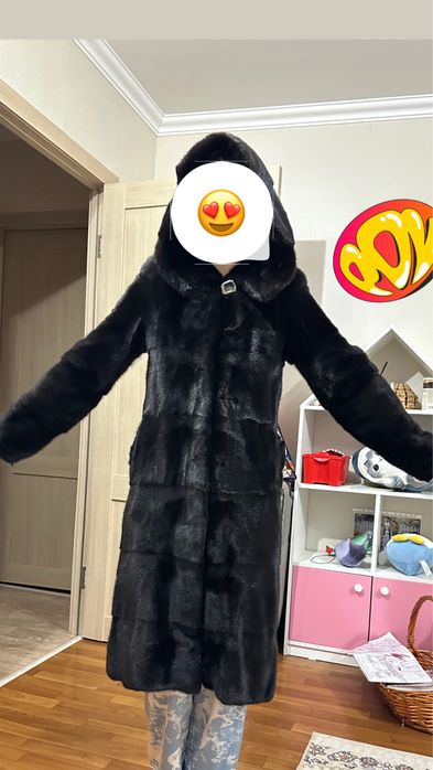 Шуба норковая black lama