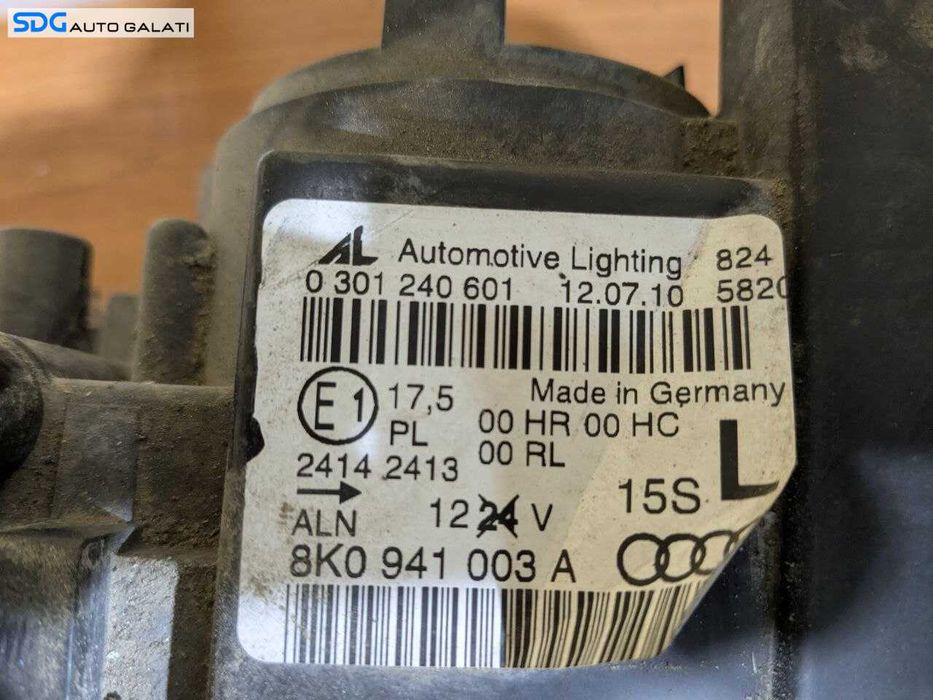 Far Stanga Audi A4 B8 2008 - 2012 Cod 8K0941003A [LR2459]