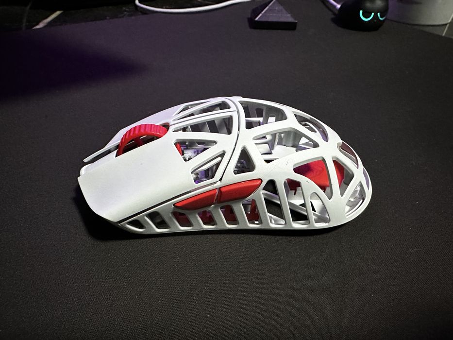 Мышь WLmouse Beast X Mini(бело-красная) Б/у