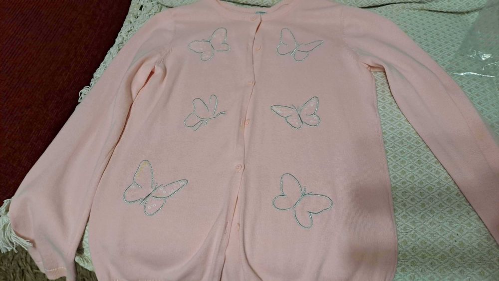 Cardigan roz 12-13 ani