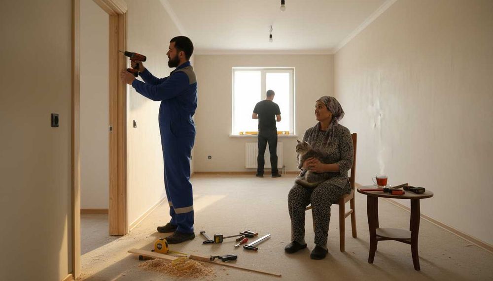 евроремонт отделка штукатурка шпатлевка краска стяжка