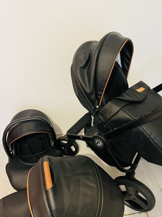 Carucior Kraushman 3 in 1 Topaz Lux Black
